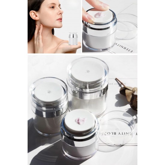 Robinanka® Hava Pompalı Doldurulabilir Vakumlu Krem,Fondoten Sıvı Kozmetik Ürün Şişesi Robinanka® Hava Pompalı Doldurulabilir Vakumlu Krem,Fondoten Sıvı Kozmetik Ürün Şişesi