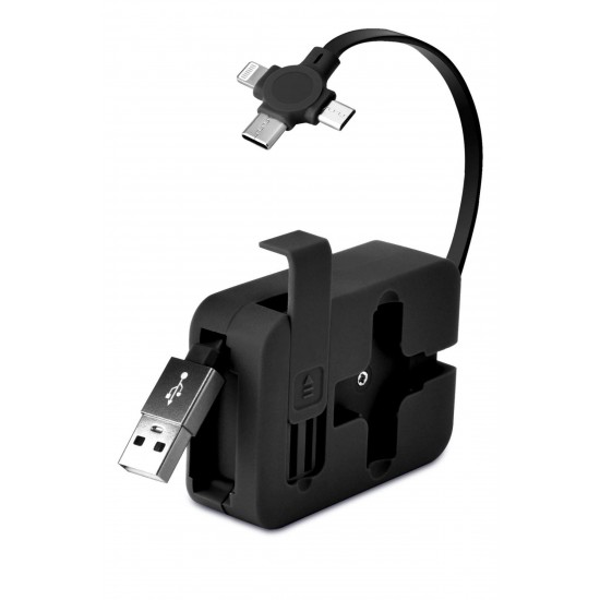 Robinanka® Cep Tipi Telefon Tutuculu Makaralı Uzayıp Kısalabilen 3'ü 1 Arada USB Şarj Kablosu Robinanka® Cep Tipi Telefon Tutuculu Makaralı Uzayıp Kısalabilen 3'ü 1 Arada USB Şarj Kablosu