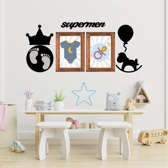Robinanka® DECO103 Supermen Dekoratif Duvar Süsü Tablo Aksesuar Ahşap Tasarım Hediye Pano Sticker Seti Robinanka® DECO103 Supermen Dekoratif Duvar Süsü Tablo Aksesuar Ahşap Tasarım Hediye Pano Sticker Seti