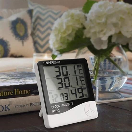 Robinanka® İç ve Dış Ortam Sıcaklığını Ölçebilen LCD Ekran Saat Göstergeli Alarmlı Nem Ölçer Termometre Robinanka® İç ve Dış Ortam Sıcaklığını Ölçebilen LCD Ekran Saat Göstergeli Alarmlı Nem Ölçer Termometre