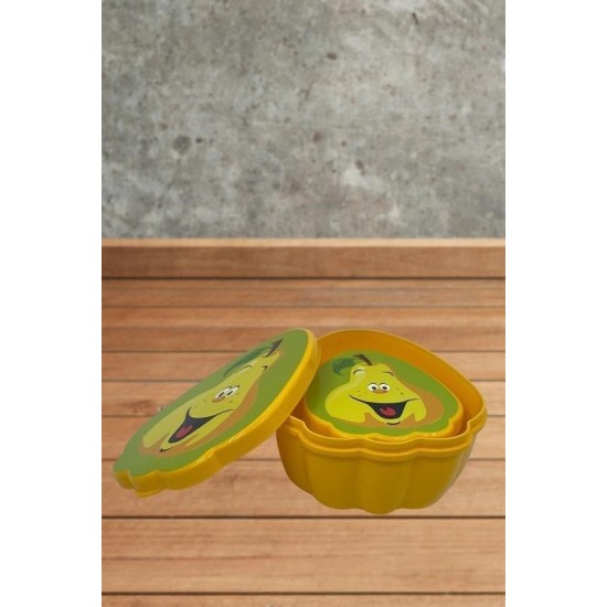Robinanka® 2'li İç İçe Geçebilen Armut Model Saklama ve Beslenme Kabı Seti (550 ml + 250 ml) Robinanka® 2'li İç İçe Geçebilen Armut Model Saklama ve Beslenme Kabı Seti (550 ml + 250 ml)
