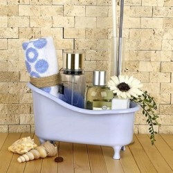 Robinanka Dekoratif Mini Küvet Şeklinde Çok Amaçlı  Banyo Düzenleyici Sepet Robinanka Dekoratif Mini Küvet Şeklinde Çok Amaçlı  Banyo Düzenleyici Sepet