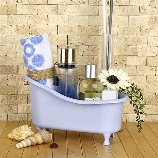 Robinanka® Dekoratif Mini Küvet Şeklinde Çok Amaçlı Banyo Düzenleyici Sepet Robinanka® Dekoratif Mini Küvet Şeklinde Çok Amaçlı Banyo Düzenleyici Sepet