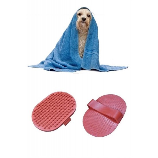 Robinanka® Ergonomik Masajlı Evcil Hayvan Kedi Köpek Yıkama Fırçası Aparatı