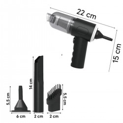 Buffer 3in1 Araç İçi Kablosuz Şarjlı Mini El Süpürgesi Vakum ve Üfleme Buffer 3in1 Araç İçi Kablosuz Şarjlı Mini El Süpürgesi Vakum ve Üfleme