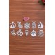 Robinanka® 10 Parça Kırmızı Beyaz İpli Karışık Model Ahşap Yılbaşı Ağaç Süsü Robinanka® 10 Parça Kırmızı Beyaz İpli Karışık Model Ahşap Yılbaşı Ağaç Süsü