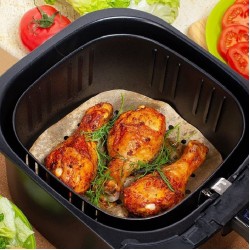 Robinanka 150 Adet Air Fryer Pişirme Kağıdı Tek Kullanımlık Hava Fritöz Yağ Geçirmez Yapışmaz Gıda Pişirme Kağıdı Delikli Kare Model Robinanka 150 Adet Air Fryer Pişirme Kağıdı Tek Kullanımlık Hava Fritöz Yağ Geçirmez Yapışmaz Gıda Pişirme Kağıdı Delikli Kare Model