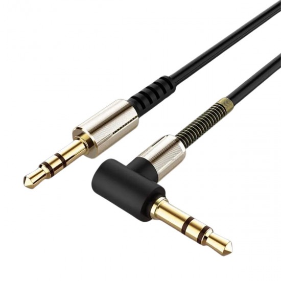 Robinanka® 3.5mm AUX Kablosu Jak Erkek Erkek L Tipi 1 Metre Ses Aktarım Kablosu Robinanka® 3.5mm AUX Kablosu Jak Erkek Erkek L Tipi 1 Metre Ses Aktarım Kablosu