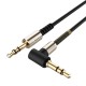 Robinanka® 3.5mm AUX Kablosu Jak Erkek Erkek L Tipi 1 Metre Ses Aktarım Kablosu Robinanka® 3.5mm AUX Kablosu Jak Erkek Erkek L Tipi 1 Metre Ses Aktarım Kablosu