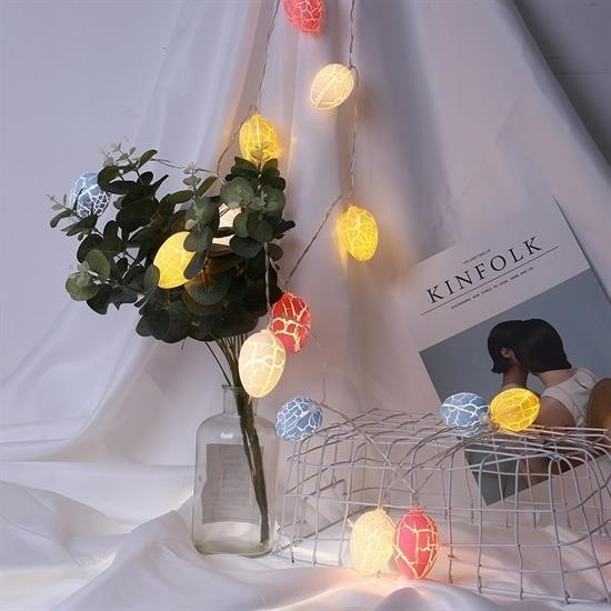 Robinanka® 10lu Renkli Yumurta Şeklinde Dekoratif Dolama Led Aydınlatma Robinanka® 10lu Renkli Yumurta Şeklinde Dekoratif Dolama Led Aydınlatma