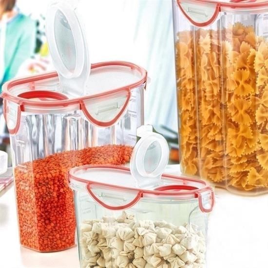 Robinanka® Kilitli Kapaklı Contalı Hava,Su Sıvı Geçirmez 2,4 Litre Erzak Saklama Kabı-SA590 Robinanka® Kilitli Kapaklı Contalı Hava,Su Sıvı Geçirmez 2,4 Litre Erzak Saklama Kabı-SA590