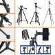 Robinanka® Telefon ve Fotoğraf Makinası Takılabilen Bluetooth Kumandalı 146 cm Tripod