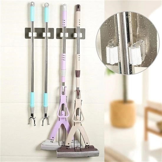 Robinanka Pratik Organizer 4lü Yapışkanlı Fırça Paspas Mop Fırça Sabitleyici Ergonomik Alet Aparatı Robinanka Pratik Organizer 4lü Yapışkanlı Fırça Paspas Mop Fırça Sabitleyici Ergonomik Alet Aparatı