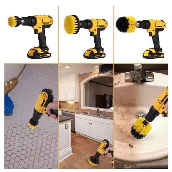Robinanka® 3lü Matkap Ucu Banyo Küvet Duşakabin Araba Tekerliği Koltuk Yıkama Temizleme Fırçası Seti Robinanka® 3lü Matkap Ucu Banyo Küvet Duşakabin Araba Tekerliği Koltuk Yıkama Temizleme Fırçası Seti