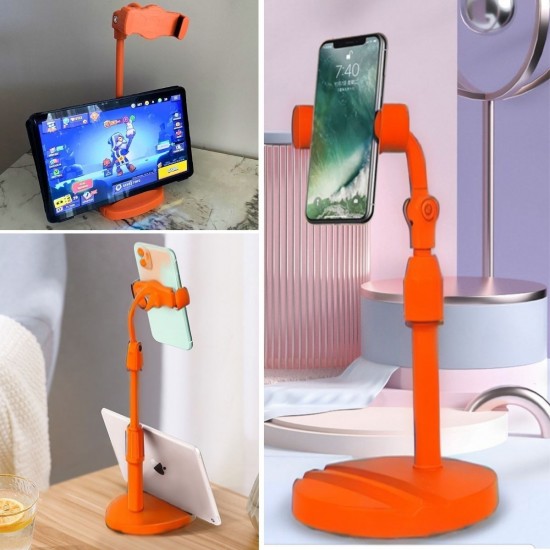Robinanka® Masa Üstü Tablet ve Telefon Tutucu Plastik Aparat Turuncu Telefon Standı Robinanka® Masa Üstü Tablet ve Telefon Tutucu Plastik Aparat Turuncu Telefon Standı