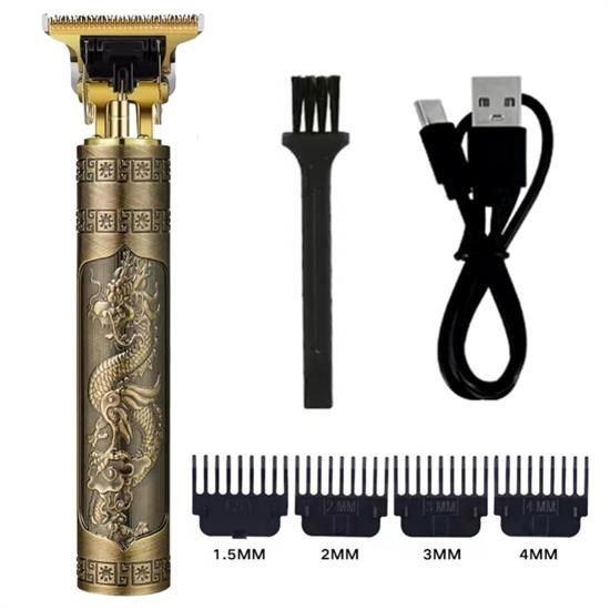 Robinanka® Vintage Görünümlü Güçlü 4 Farklı Başlıklı USB ŞarjlI Manuel Tıraş Makinası Robinanka® Vintage Görünümlü Güçlü 4 Farklı Başlıklı USB ŞarjlI Manuel Tıraş Makinası