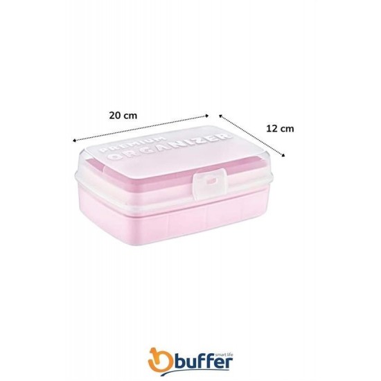 Robinanka 12 Bölmeli Çok Amaçlı Takı Toka Kutusu Dikiş Kutusu Kapaklı Organizer Kutusu Bölmeli Kutu Robinanka 12 Bölmeli Çok Amaçlı Takı Toka Kutusu Dikiş Kutusu Kapaklı Organizer Kutusu Bölmeli Kutu