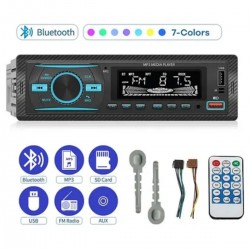 Robinanka 7 Farklı Renkli Oto Teyp - Bluetooth & USB & AUX & FM Destekli Araç İçi Radyo Robinanka 7 Farklı Renkli Oto Teyp - Bluetooth & USB & AUX & FM Destekli Araç İçi Radyo