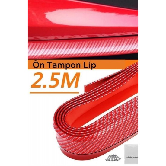 Robinanka® Kırmızı Renkli 2,5 Metre Araba Oto Ön Tampon Koruyucu Kauçuk Pratik Tampon Şerit Bant Döşeme Robinanka® Kırmızı Renkli 2,5 Metre Araba Oto Ön Tampon Koruyucu Kauçuk Pratik Tampon Şerit Bant Döşeme