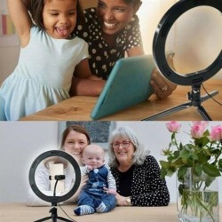 Robinanka 8inç 20cm Youtube Instagram Tiktok Selfie  Stüdyo Video Fotoğraf Ring Light  Tripod Led Halk Robinanka 8inç 20cm Youtube Instagram Tiktok Selfie  Stüdyo Video Fotoğraf Ring Light  Tripod Led Halk