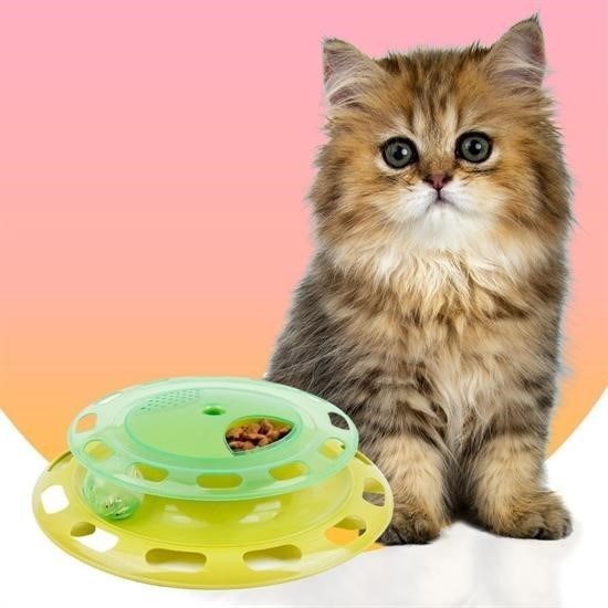 Robinanka Döner Tablalı Kedi Yemek Yeme Kabı Eğlenceli Kedi Yemek Tabağı Robinanka Döner Tablalı Kedi Yemek Yeme Kabı Eğlenceli Kedi Yemek Tabağı