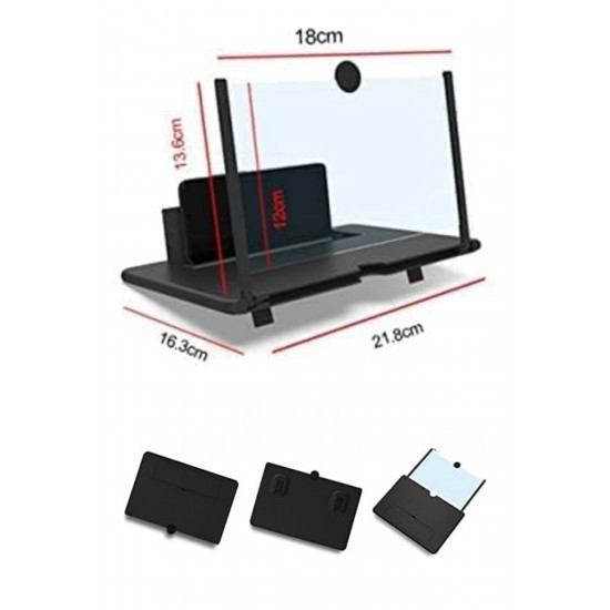 Robinanka® Telefon ve Tablet Ekran Büyütücü Aparat Kırmızı Robinanka® Telefon ve Tablet Ekran Büyütücü Aparat Kırmızı