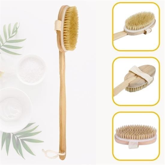 Robinanka® Doğal At Kılı Selülit Karşıtı Sapı Çıkabilen Ahşap Banyo Fırçası Robinanka® Doğal At Kılı Selülit Karşıtı Sapı Çıkabilen Ahşap Banyo Fırçası