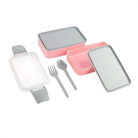 Robinanka® 2 Bölmeli Çok Amaçlı 900 ml Kapasiteli Çatal Kaşıklı Dayanıklı Beslenme Kabı Yiyecek Kutusu Robinanka® 2 Bölmeli Çok Amaçlı 900 ml Kapasiteli Çatal Kaşıklı Dayanıklı Beslenme Kabı Yiyecek Kutusu