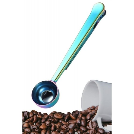 Robinanka® Mandallı Kahve Ölçü Kaşığı Renkli Çok Fonksiyonlu Paslanmaz Çelik Kaşık Robinanka® Mandallı Kahve Ölçü Kaşığı Renkli Çok Fonksiyonlu Paslanmaz Çelik Kaşık