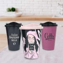 Robinanka 3 Adet Kahve Bardağı Seti Dekoratif Plastik Kahve Muhafaza Bardağı Robinanka 3 Adet Kahve Bardağı Seti Dekoratif Plastik Kahve Muhafaza Bardağı