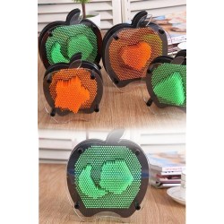 Robinanka Elma Şeklinde Pin Art Dekoratif 3D Çivi Sanatı Filografi Tahtası Robinanka Elma Şeklinde Pin Art Dekoratif 3D Çivi Sanatı Filografi Tahtası