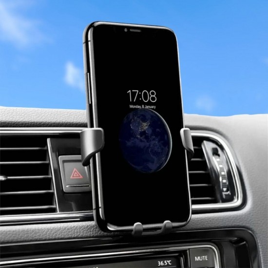 Robinanka® Araç İçi Klima Izgarasına Takılabilen Plastik Oto Telefon Tutucu Gravity Robinanka® Araç İçi Klima Izgarasına Takılabilen Plastik Oto Telefon Tutucu Gravity