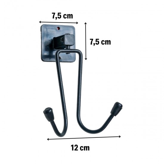 Robinanka® Kendiliğinden Yapışkanlı Siyah Paslanmaz Metal Bornoz ve Havlu Askılığı Robinanka® Kendiliğinden Yapışkanlı Siyah Paslanmaz Metal Bornoz ve Havlu Askılığı