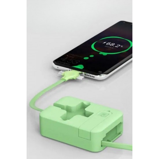 Robinanka® Cep Tipi Telefon Tutuculu Makaralı Uzayıp Kısalabilen 3'ü 1 Arada USB Şarj Kablosu Robinanka® Cep Tipi Telefon Tutuculu Makaralı Uzayıp Kısalabilen 3'ü 1 Arada USB Şarj Kablosu
