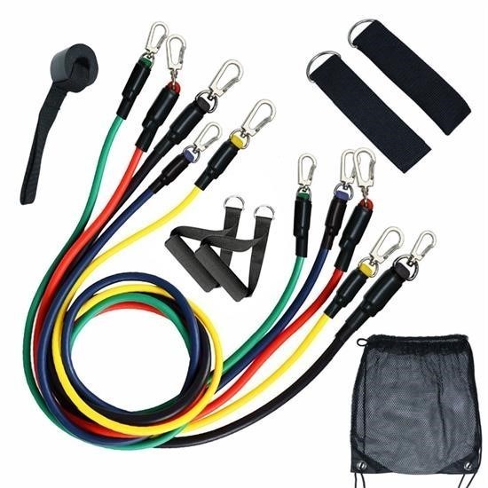 Robinanka® 11 Parça Lateks Egzersiz Bandı Çekme Halatı Egzersiz Seti Robinanka® 11 Parça Lateks Egzersiz Bandı Çekme Halatı Egzersiz Seti