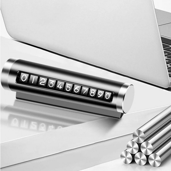 Robinanka® Alüminyum Kasa Siyah Renk Çevirmeli Araç Içi Telefon Numaratörü Park Oto Numaratörü Robinanka® Alüminyum Kasa Siyah Renk Çevirmeli Araç Içi Telefon Numaratörü Park Oto Numaratörü