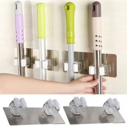 Robinanka Pratik Organizer 4lü Yapışkanlı Fırça Paspas Mop Fırça Sabitleyici Ergonomik Alet Aparatı Robinanka Pratik Organizer 4lü Yapışkanlı Fırça Paspas Mop Fırça Sabitleyici Ergonomik Alet Aparatı
