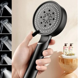 Robinanka 5 Fonksiyonlu Yüksek Basınçlı Ayarlanabilir Siyah Duş Başlığı Robinanka 5 Fonksiyonlu Yüksek Basınçlı Ayarlanabilir Siyah Duş Başlığı