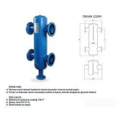Redblue 1-20KW Denge Kabı Borulu 1" Dişli