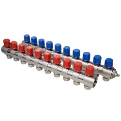 Türkoğlu 1" 16x2 10 Ağızlı Kendinden Vanalı Kollektör Takım