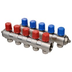 Türkoğlu 1" 16x2 5 Ağızlı Kendinden Vanalı Kollektör Takım