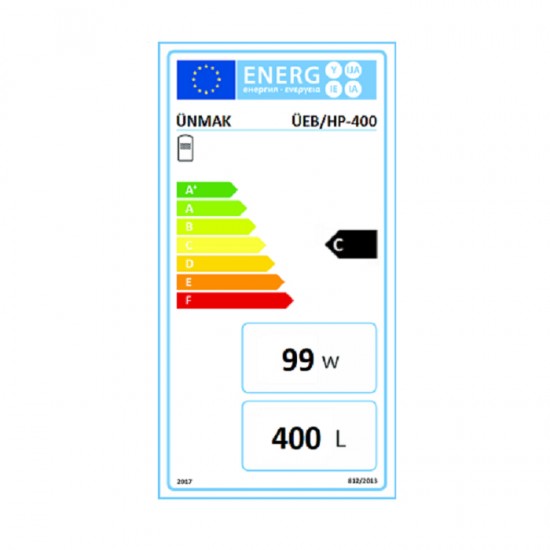 Ünmak 400 Lt. Isı Pompası Boyleri ÜEB/HP